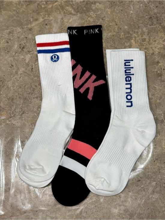 lululemon athletica Other - New Women’s Lululemon Athletica Socks and Pink sock set
3 pairs Size Medium